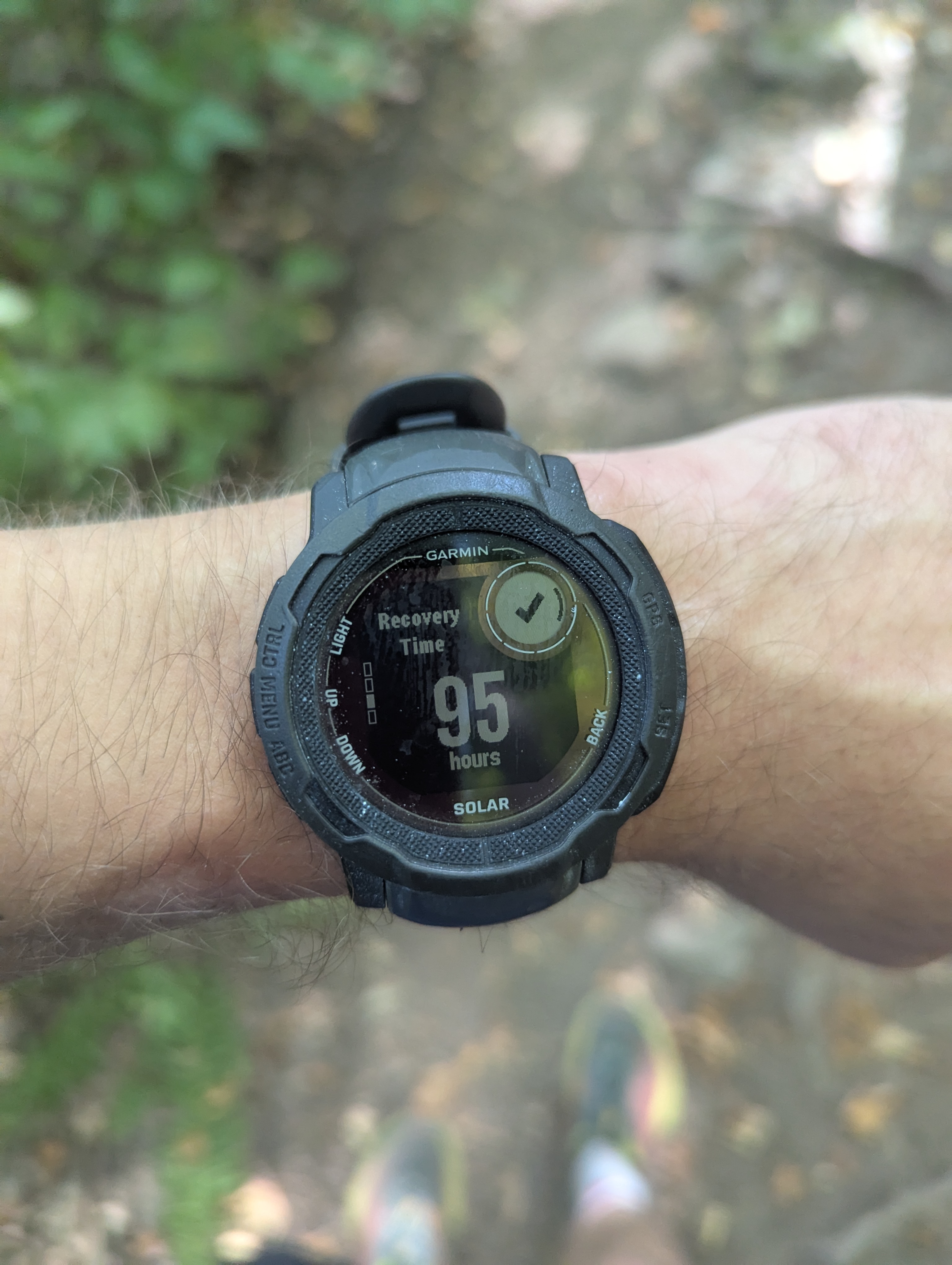 My watch showing 95 hours recovery time