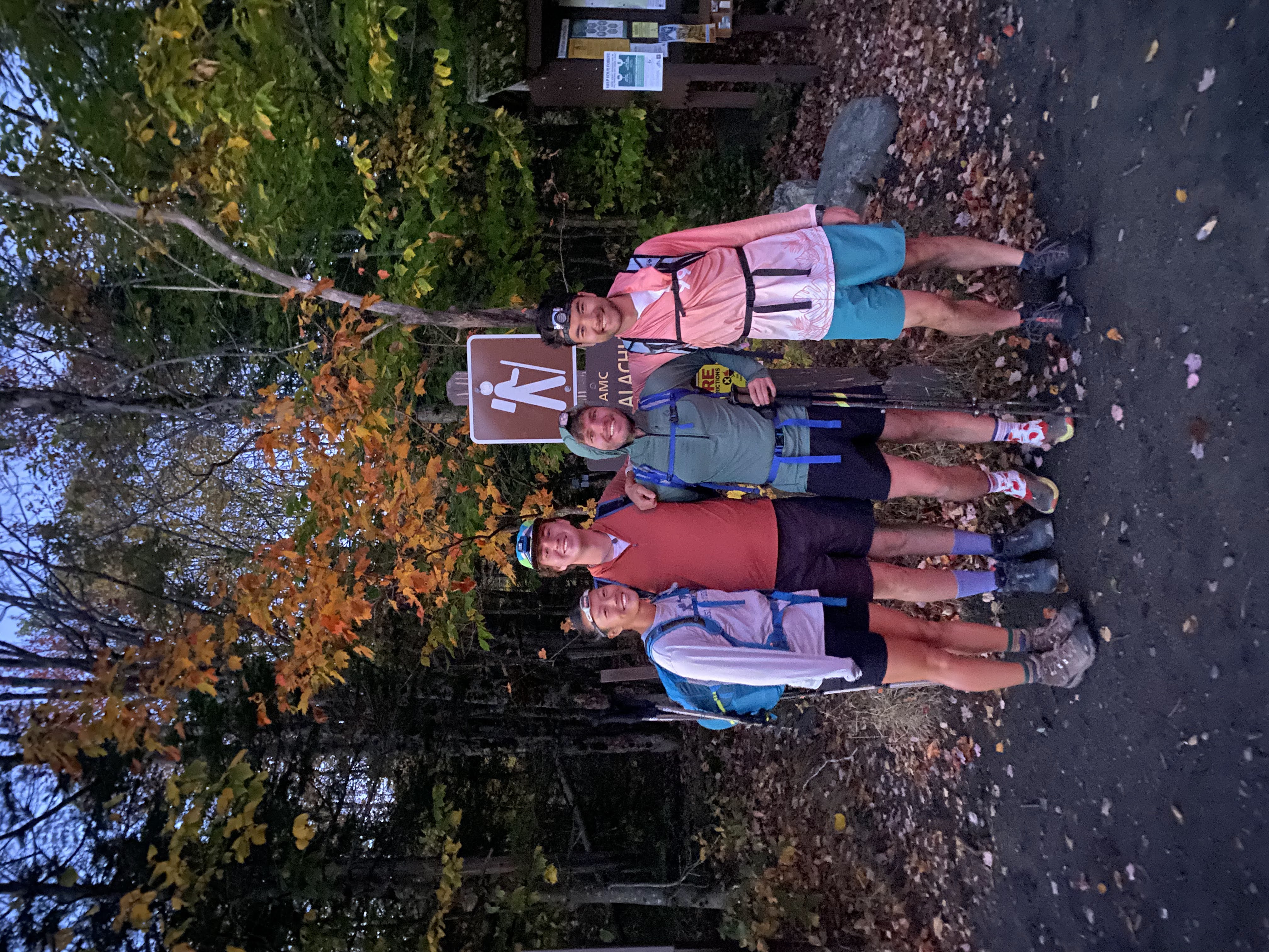 The group at the starting trailhead