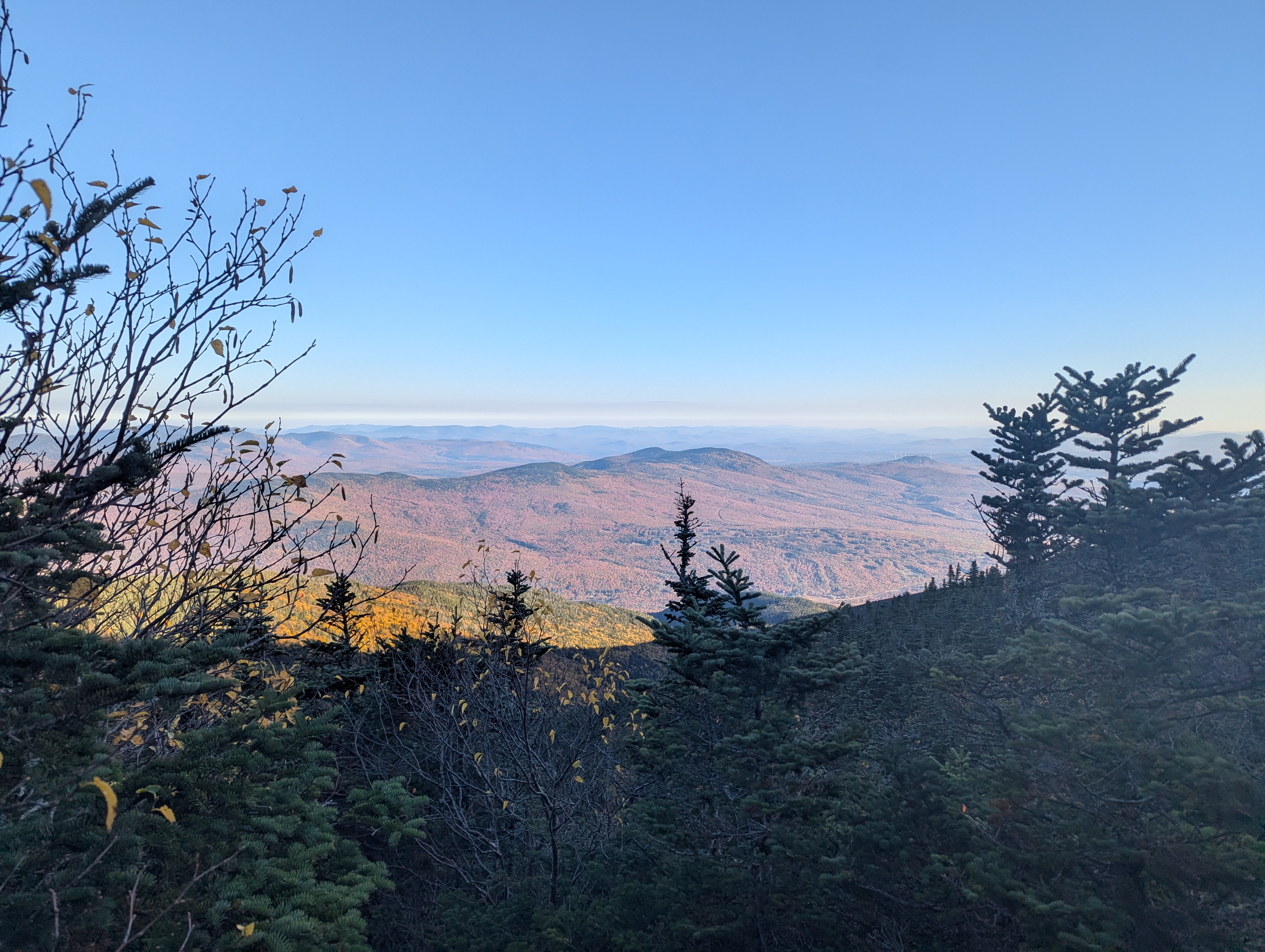 A view of the mountains behind us from Valley Way