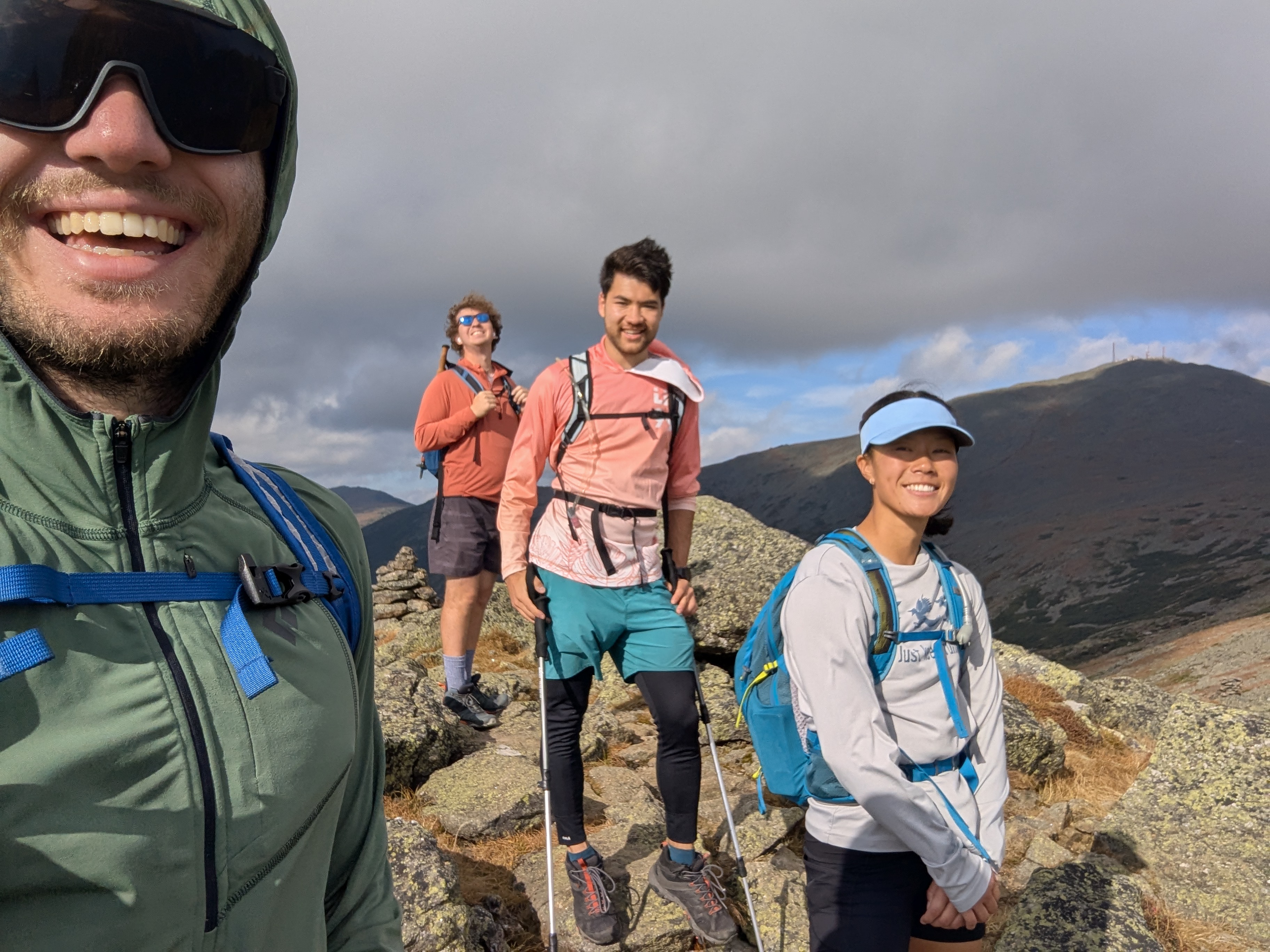 A group selfie on top of Little Monroe