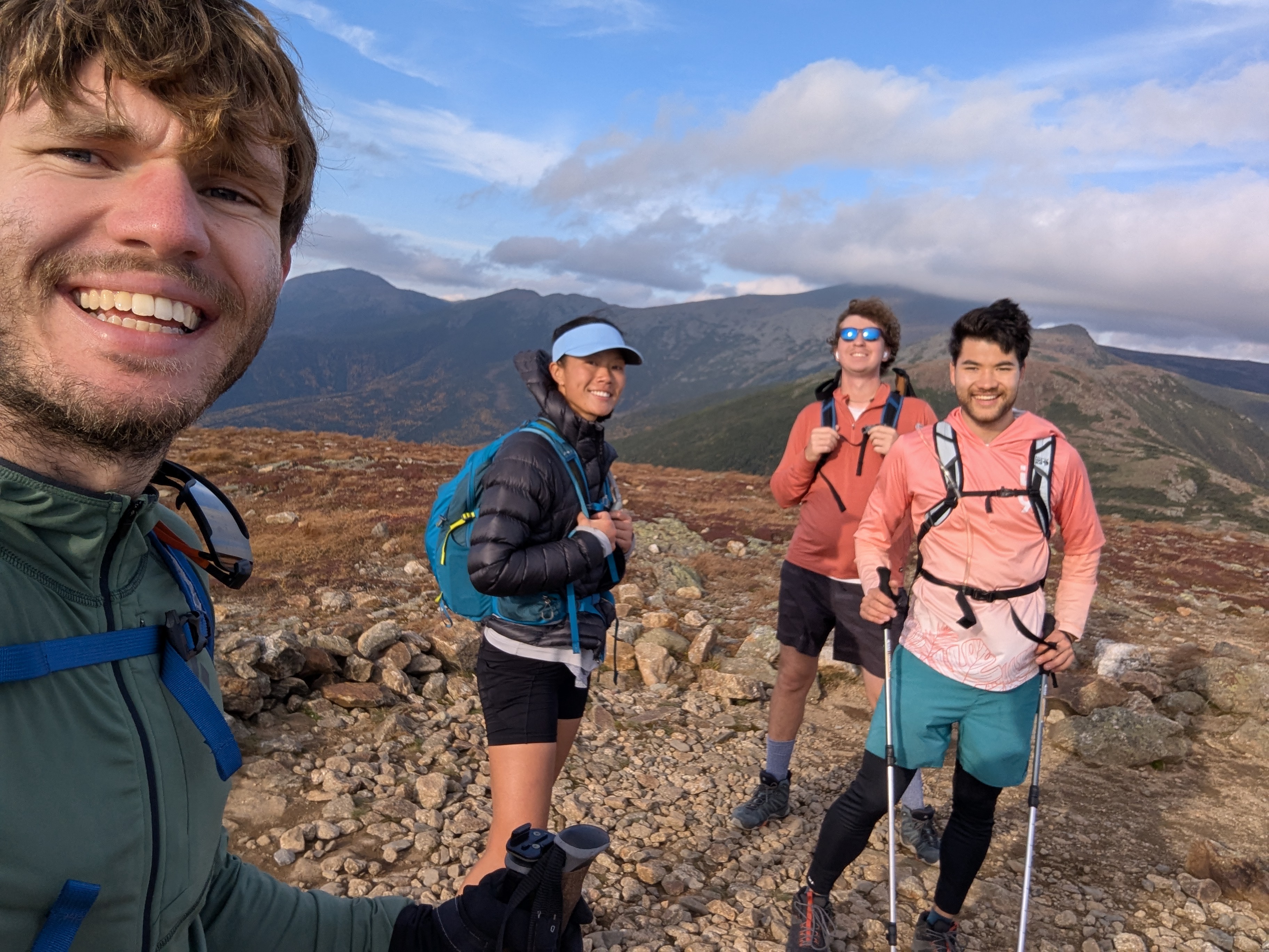 A group selfie on top of Mt. Eisenhower